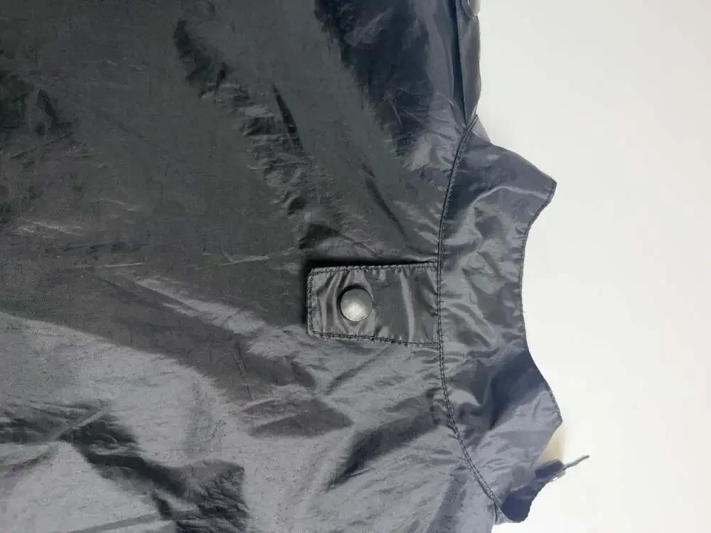 VTG Harley Davidson Motorcycle Genuine Black Rain Jacket Windbreaker Men’s Large